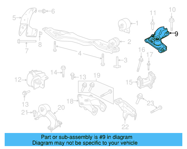 Front Mount Bracket 7B0-199-262-F - View 4