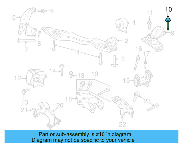 Mount Support Bolt WHT-004-342 - View 4