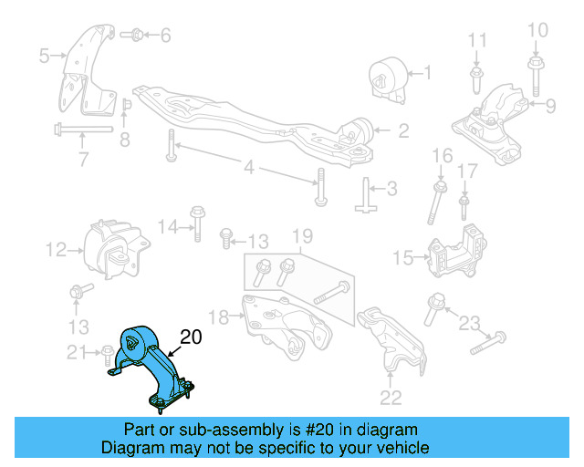 Trans Support 7B0-199-313-L - View 2