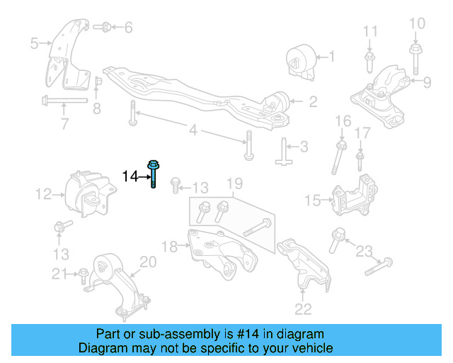 Trans Support Bolt WHT-004-344 - View 14