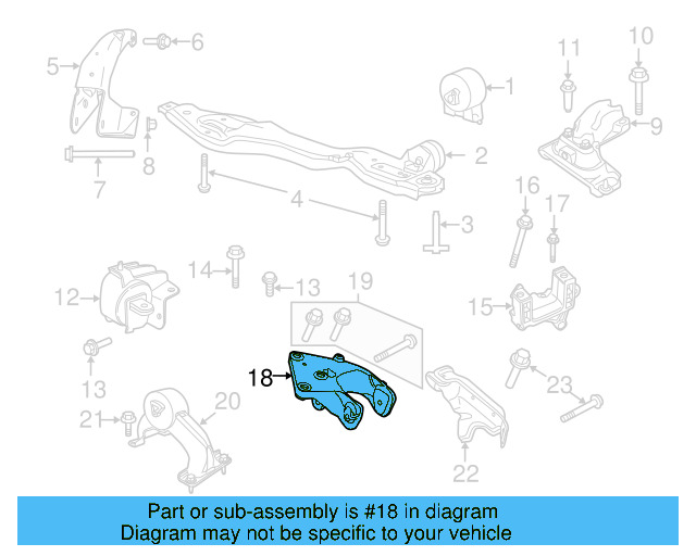 Engine Bracket 7B0-199-262-E