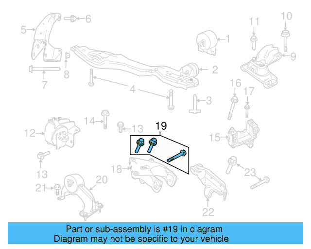Engine Bracket Bolt WHT-004-386 - View 4