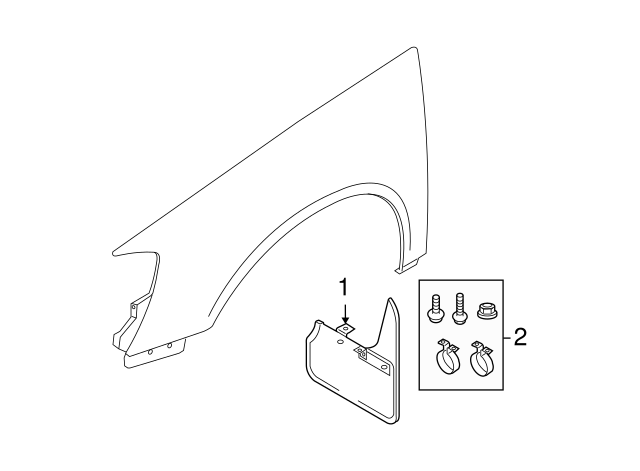 Splash Guards 3C0-075-111 - View 2
