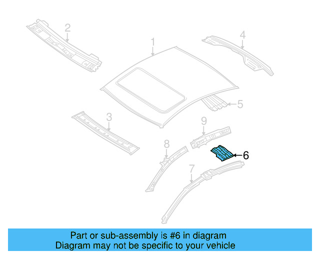End Plate 3C8-817-385-A - View 5
