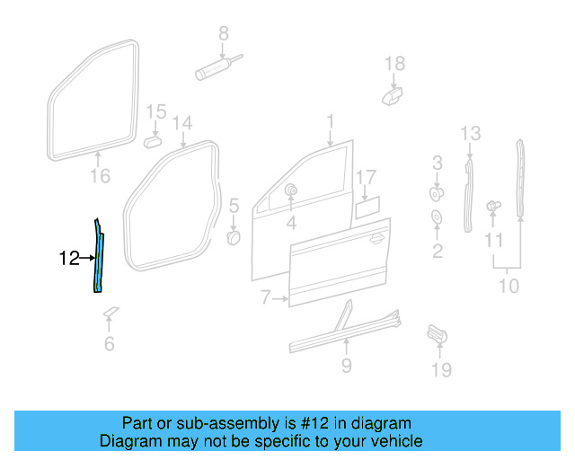 Front Retainer 1K0831307J - View 7
