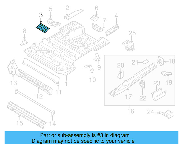 Center Reinforced 1Q0-813-117-A - View 4