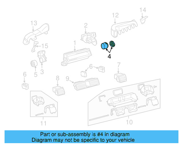 Side Outlet 3D0-857-482-A-1QB - View 3