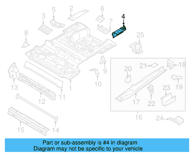 Side Reinforced 1Q0-809-072-E - View 3
