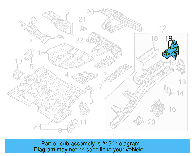 Floor Cross 7P0-801-525 - View 5
