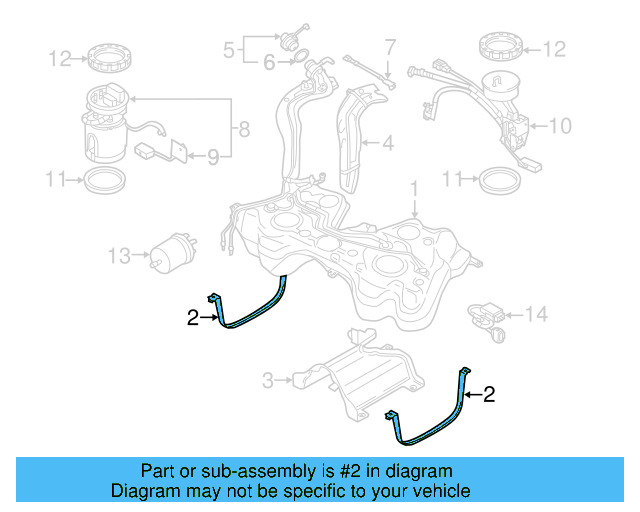 Tank Strap 1K0-201-655-B - View 10