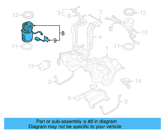 Fuel Gauge Sending Unit 1K0-919-673-AH - View 12