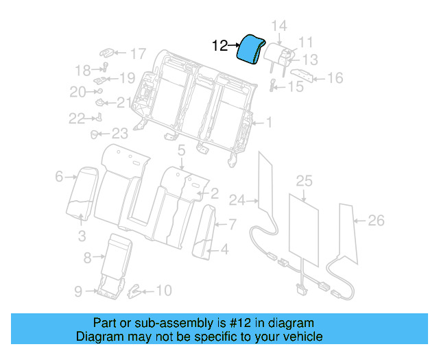 Headrest 3D5-885-914 - View 7