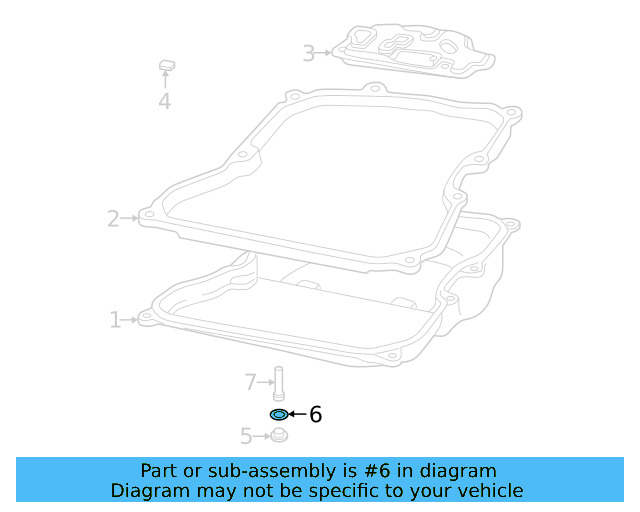Automatic Transmission Drain Plug Gasket 09D-321-181-B