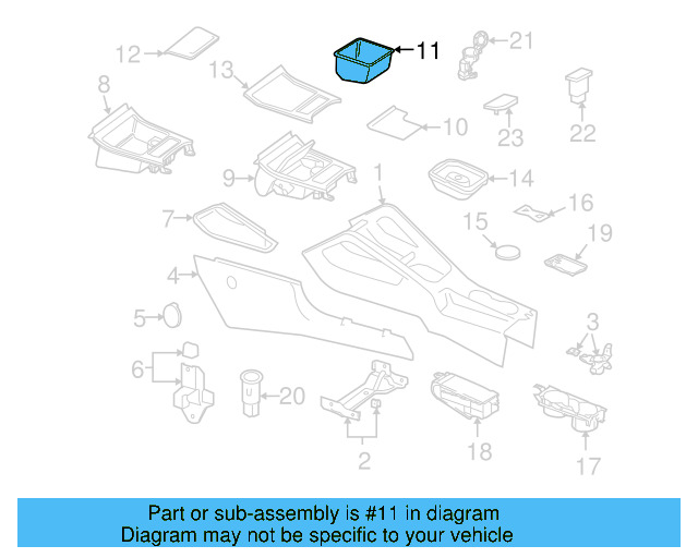 Console Mat 1K0-863-330-9B9 - View 20