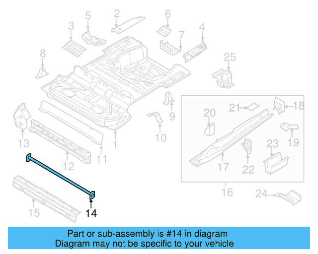 Support Bar 1Q0-807-760 - View 3