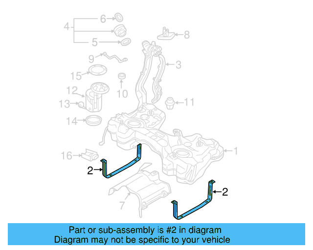 Tank Strap 5Q0-201-653-A - View 8