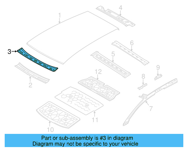 Header Panel 7P0-817-124 - View 4
