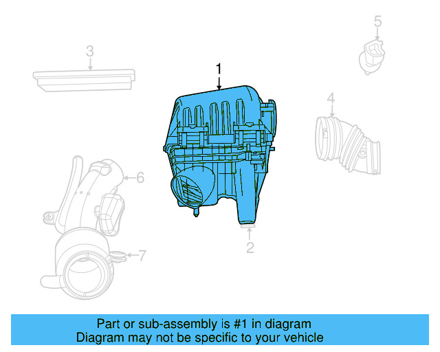 Air Cleaner Assembly 7B0-129-607 - View 3