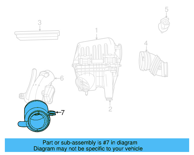 Air Cleaner Assembly Grommet 7B0-129-669 - View 4