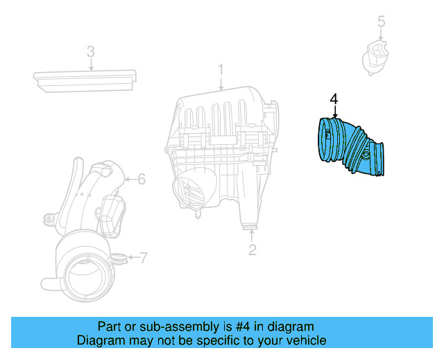 Air Duct 7B0-129-622 - View 2