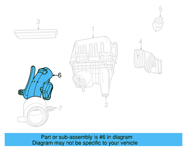 Intake Duct 7B0-129-609 - View 3