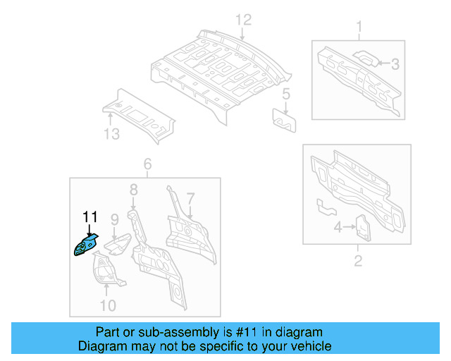 Bracket 3C8-813-658 - View 6