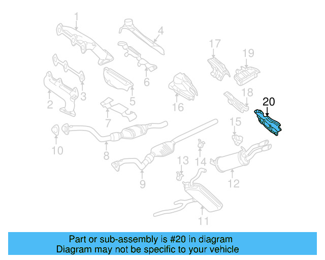 Heat Shield 8E0-804-171-E - View 15