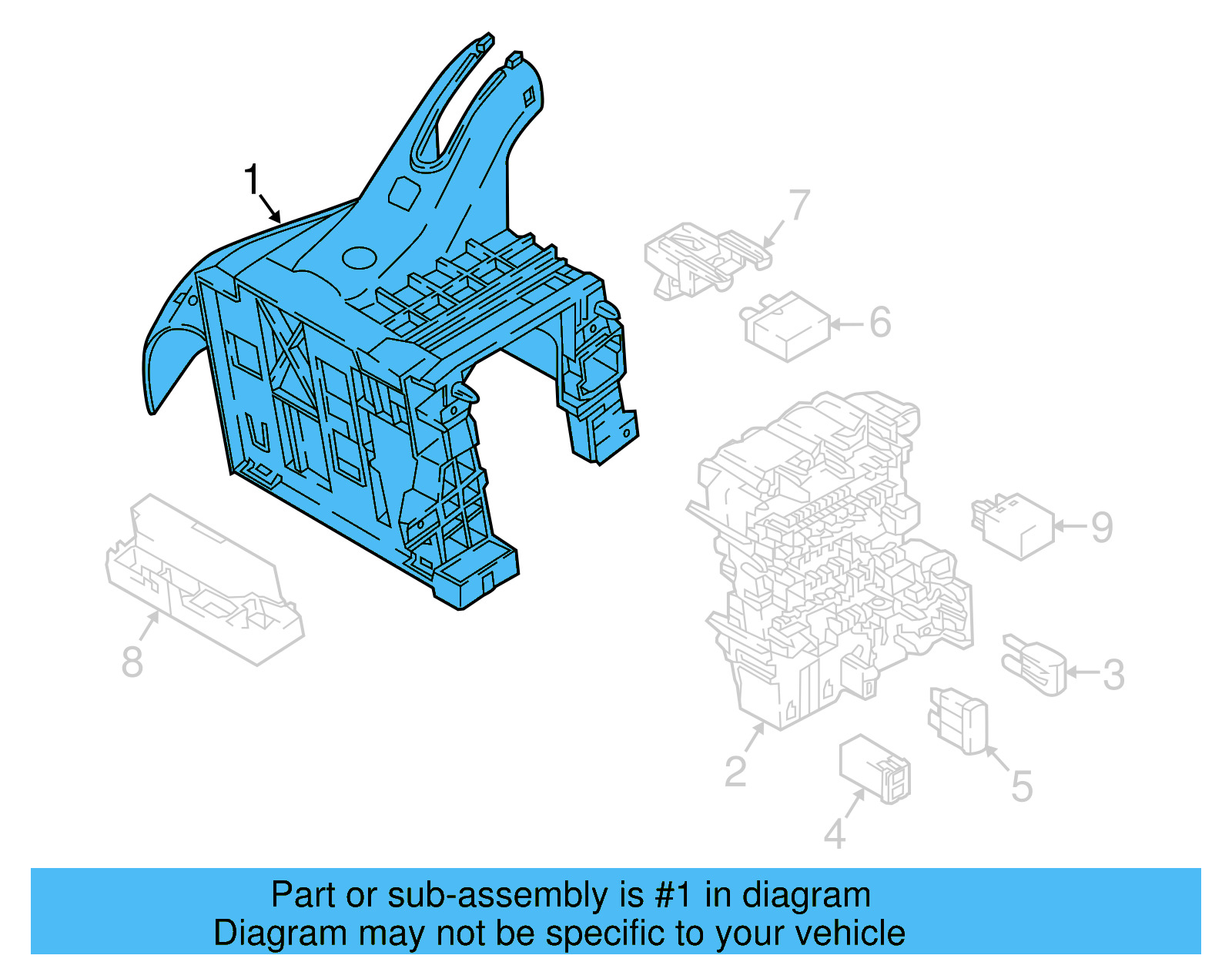 Fuse & Relay Box 517-941-395-C - View 19