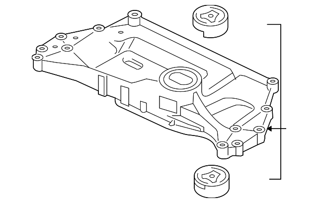 Engine Cradle 1K0-199-313-AM - View 16