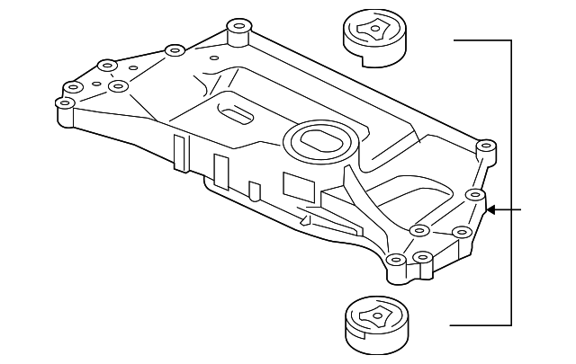 Engine Cradle 1K0-199-313-AL - View 31