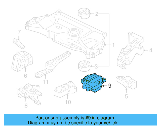 Mount 1K0-199-555-Q - View 15