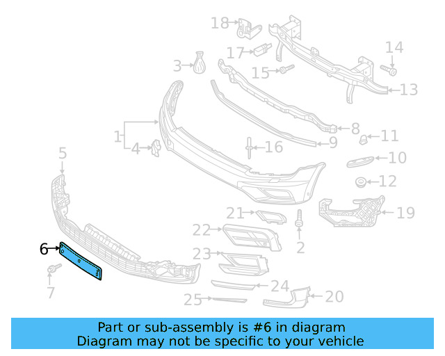 License Bracket 5NN-807-287-9B9 - View 8
