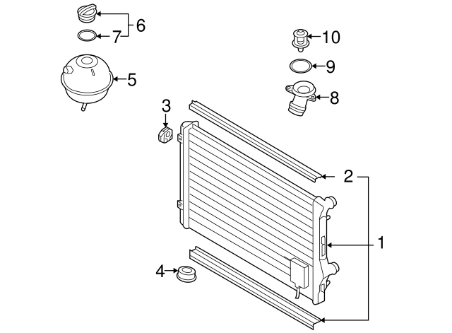Radiator 1K0-198-251-CS - View 4