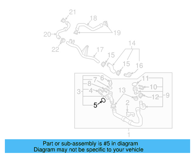 Water Hose Assembly Upper Seal N-907-653-01 - View 210