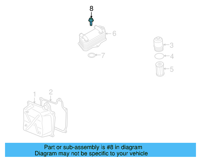 Oil Cooler Mount Bolt N-909-861-02 - View 32