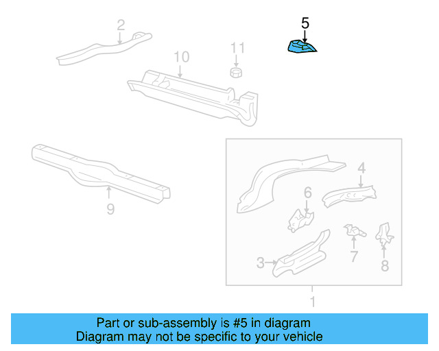 Axle Support 1H0-803-514 - View 3