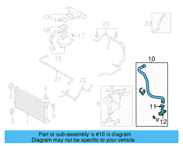 Lower Hose 1J0-122-051-H - View 26
