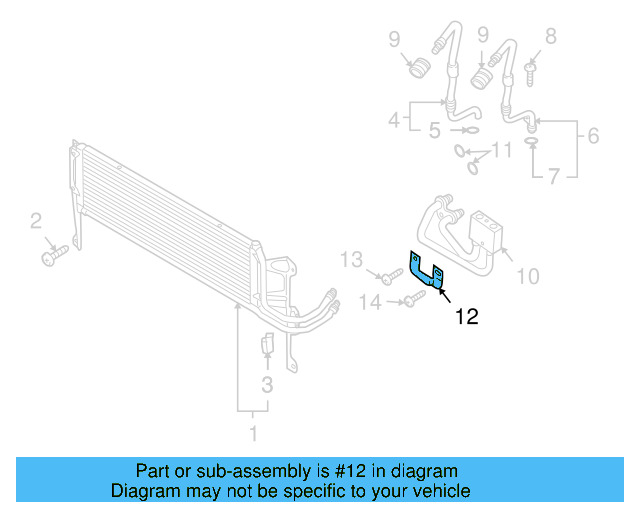 Oil Cooler Bracket WHT-004-639 - View 3
