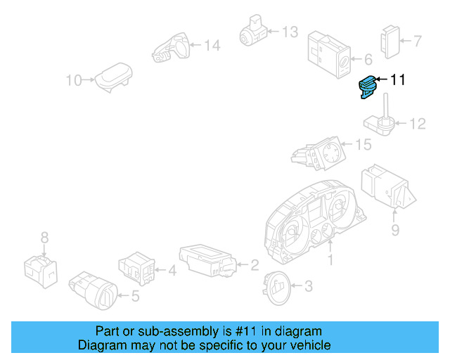 Instrument Panel Plug 1T0-857-489 - View 92