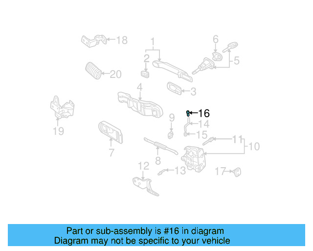 Knob 1C0837187A3Z9 - View 8
