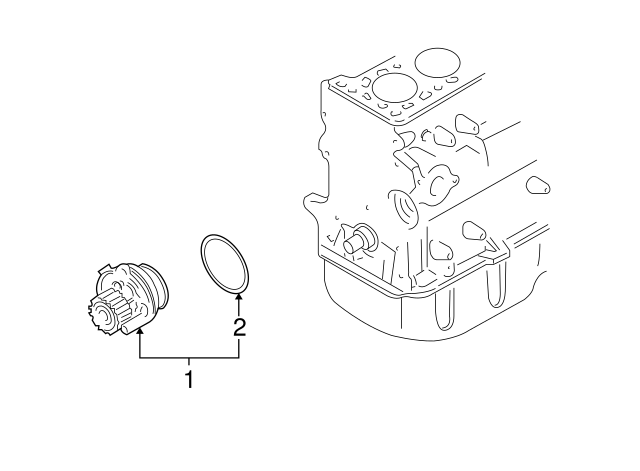 Water Pump Assembly Seal 06A-121-119