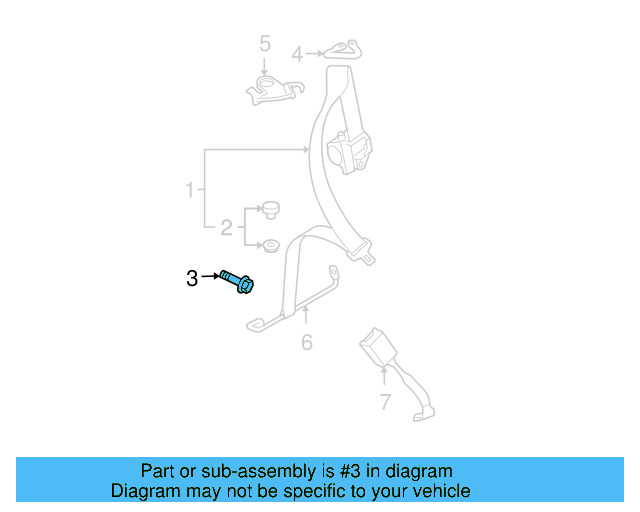Outer Belt Assembly Lower Bolt WHT-003-682 - View 16