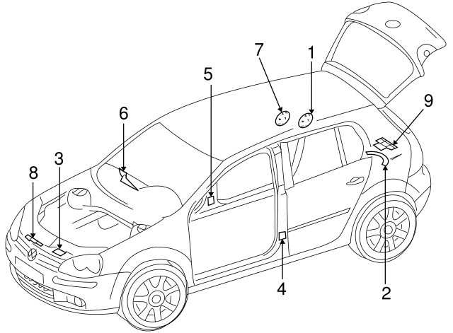 Tire Info Label 1K0-010-459-D