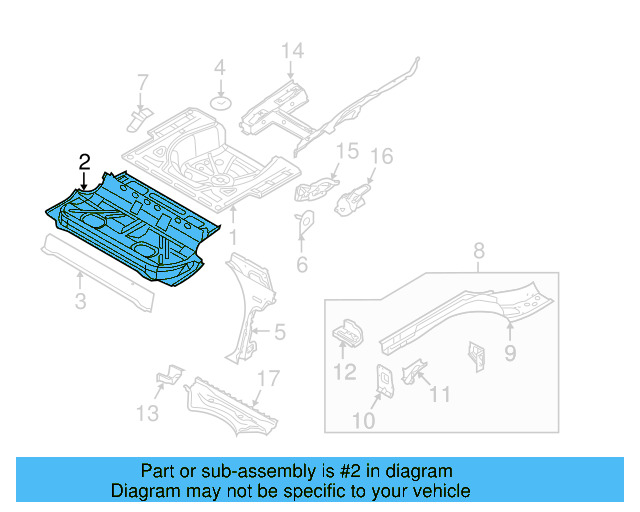 Floor Pan 1K5-813-111-D - View 8