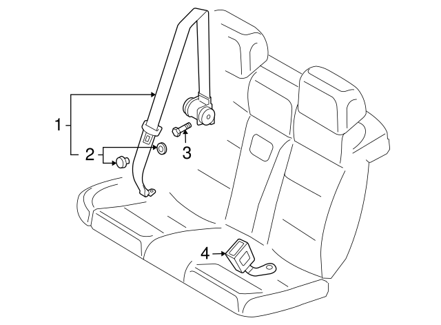 Seat Belt Assembly 1Q0-857-806-A-UHQ