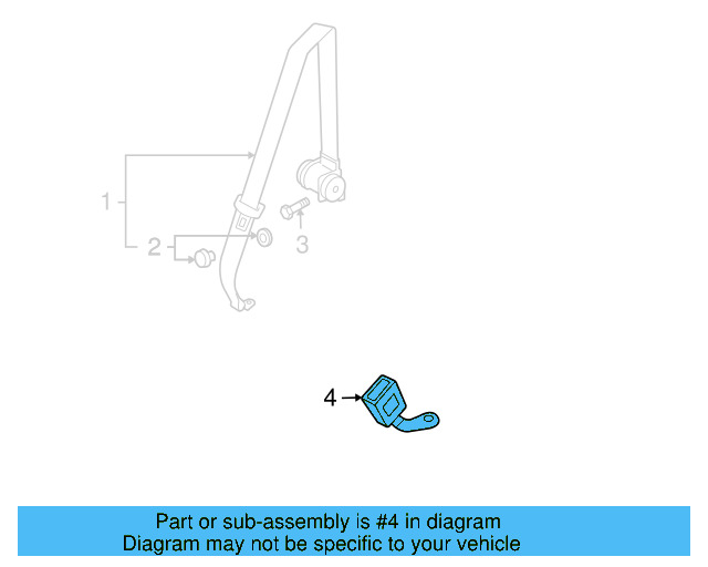 Buckle 1Q0-857-740-QVZ - View 4