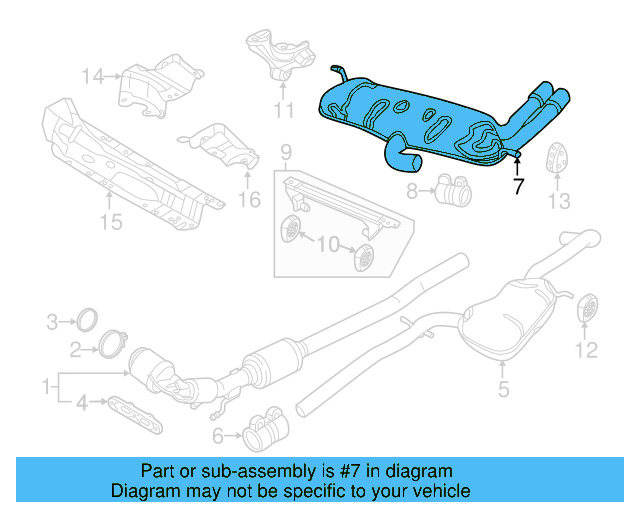 Rear Muffler 5C3-253-609-Q - View 9