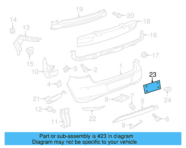 License Bracket 5K6-807-847-C-9B9 - View 4