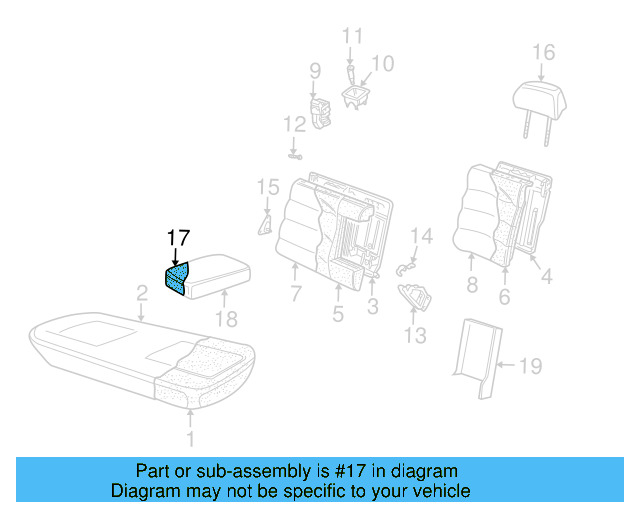 Armrest Pad 3B0-885-875-B - View 4