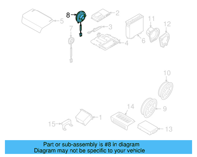 Quarter Panel Speaker 1Q0-035-454-A - View 3
